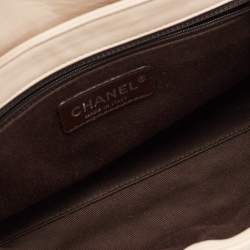 Pre Owned Chanel Beige/Brown Quilted Leather Reissue Shoulder Bag