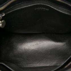 Pre Owned Chanel Black Medallion Caviar Leather Tote Bag