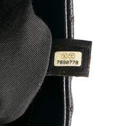 Pre Owned Chanel Black Medallion Caviar Leather Tote Bag