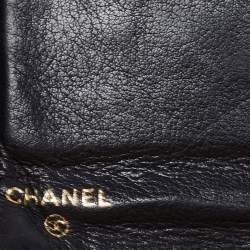 مملوكة مسبقًا Chanel Black Caviar Leather Vintage Timeless CC French Wallet