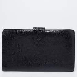 مملوكة مسبقًا Chanel Black Caviar Leather Vintage Timeless CC French Wallet