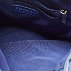 Pre Owned Chanel Blue Quilted Leather Small Urban Spirit Backpack