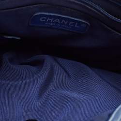 Pre Owned Chanel Blue Quilted Leather Small Urban Spirit Backpack