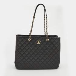 Chanel Black Quilted Leather Large Classic Tote Chanel
