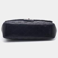Pre Owned Chanel Black Quilted Leather Maxi Classic Single Flap Bag