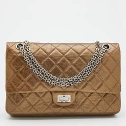 Chanel Bronze Quilted Caviar Leather Reissue 226 Flap Bag Chanel