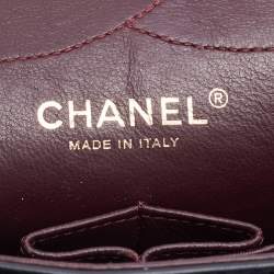 Pre Owned Chanel Black Quilted Aged Leather Reissue 2.55 Classic 227 Flap Bag