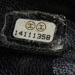 Pre Owned Chanel Black Caviar Leather Maxi Classic Single Flap Bag