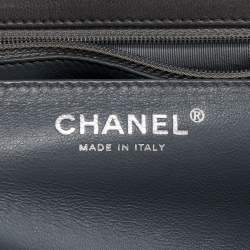 Pre Owned Chanel Olive Green Patent Leather Jumbo Classic Single Flap Bag