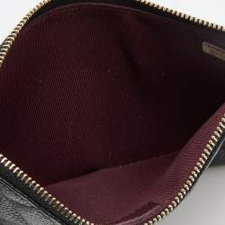 مملوكة مسبقًا Chanel Black Quilted Caviar Leather CC Zip Pouch