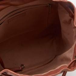 Pre Owned حقيبة ظهر شانيل أوربان سبيرت جلد مبطن بني فاتح كبيرة