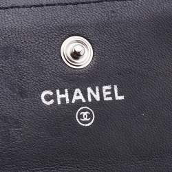 Pre Owned Chanel Black Quilted Leather CC Continental Wallet