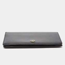 Pre Owned Chanel Black Leather Long CC Continental Wallet