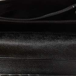 Pre Owned Chanel Black Leather Long CC Continental Wallet