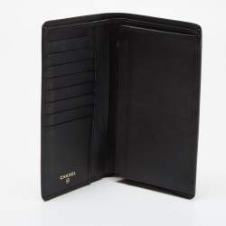 Pre Owned Chanel Black Leather Long CC Continental Wallet
