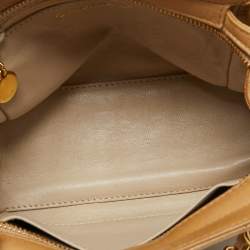 Pre Owned Chanel Beige Quilted Leather Mini Timeless Chain Tote