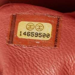 Pre Owned Chanel Coral Orange Quilted Leather Reissue 2.55 Classic 227 Flap Bag
