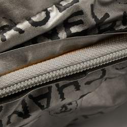 Pre Owned Chanel Silver Coated Nylon 31 Rue Cambon Shoulder Bag