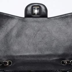 Chanel Black Patent Leather Jumbo Classic Single Flap Bag