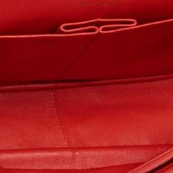 Pre Owned Chanel Red Quilted Jersey Reissue 2.55 Classic 227 Flap Bag