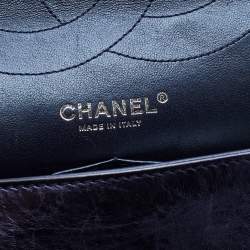Pre Owned Chanel Blue Quilted Leather Reissue 2.55 Classic 227 Bag