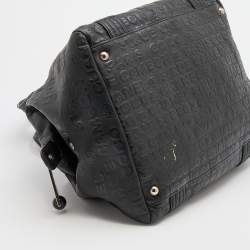 Pre Owned Chanel Black 31 Rue Cambon Embossed Leather Satchel