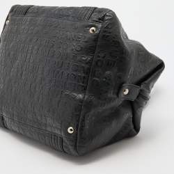 Pre Owned Chanel Black 31 Rue Cambon Embossed Leather Satchel
