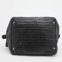 Pre Owned Chanel Black 31 Rue Cambon Embossed Leather Satchel