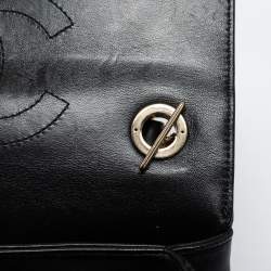 Pre Owned Chanel Black Quilted Lambskin Leather Small Trendy CC Flap Top Handle Bag