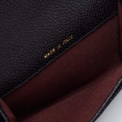 Chanel Black Quilted Leather CC Flap Compact Wallet