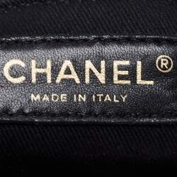 Pre Owned Chanel Dark Beige Quilted Leather Medium Castle Rock Flap Bag