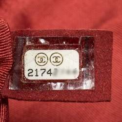 Pre Owned Chanel Dark Red Quilted Leather New Medium Boy Shoulder Bag