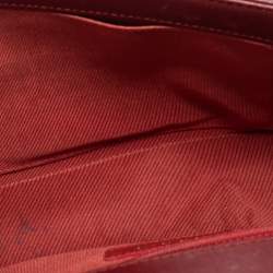 Pre Owned Chanel Dark Red Quilted Leather New Medium Boy Shoulder Bag