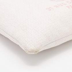 Chanel Pink Woven Raffia Deauville O Case