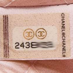 Chanel Pink Woven Raffia Deauville O Case