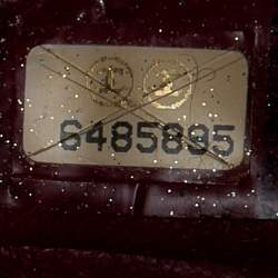 Pre Owned Chanel Beige Perforated Leather Vintage Flap Bag