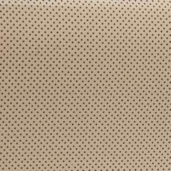 Pre Owned Chanel Beige Perforated Leather Vintage Flap Bag