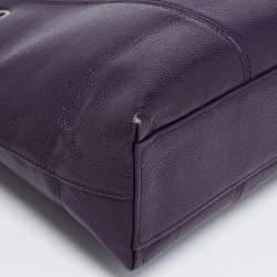 مملوكة مسبقًا Chanel Purple Caviar Leather CC Tote