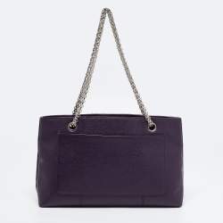 مملوكة مسبقًا Chanel Purple Caviar Leather CC Tote