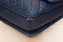 Pre Owned Chanel Navy Blue Lambskin Leather Trendy CC 2014 Shoulder Bag