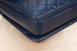 Pre Owned Chanel Navy Blue Lambskin Leather Trendy CC 2014 Shoulder Bag