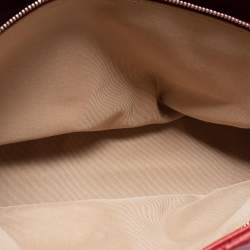 Pre Owned Chanel Red Quilted Caviar Leather CC Timeless Tote