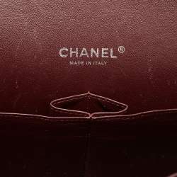 Pre Owned Chanel Black Quilted Caviar Leather Maxi Classic Double Flap Bag