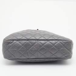 Chanel Grey Quilted Leather Large Reissue Camera Case Bag