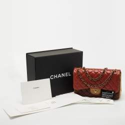 Pre Owned Chanel Tricolor Quilted Leather Jumbo Classic Double Flap Bag