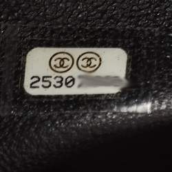 Pre Owned Chanel Black Quilted Caviar Leather Filigree Backpack