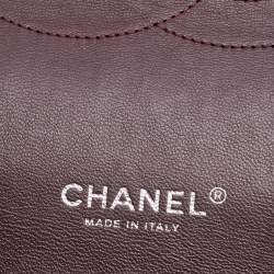 Pre Owned Chanel Black Quilted Leather Maxi Classic Double Flap Bag
