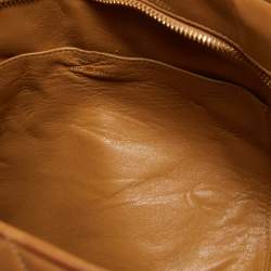 Pre Owned Chanel Beige Quilted Leather Vintage Medallion Tote