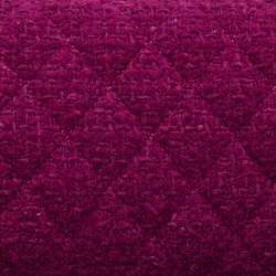 Pre Owned Chanel Magenta Quilted Tweed Medium Classic Double Flap Bag