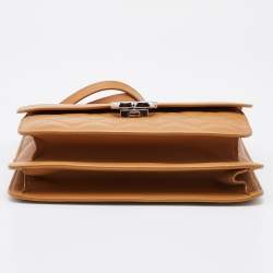 Pre Owned Chanel Brown Caviar Quilted Leather CC Box Flap Bag